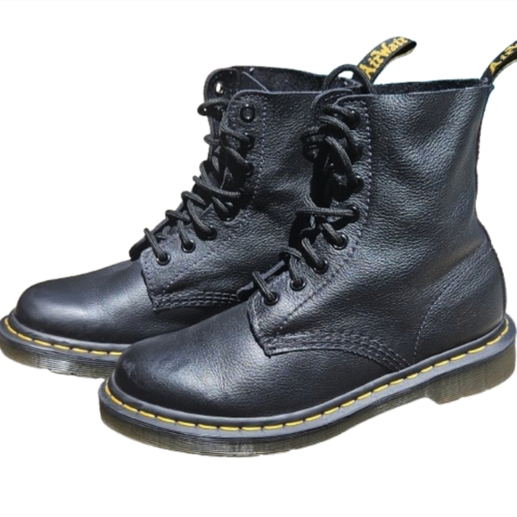Dr. Martens Black Combat Boots - Picture 2 of 6